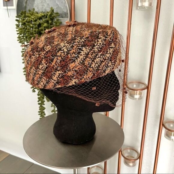 Vintage Valerie Modes Pillbox Hat Union Made Hat main image 4